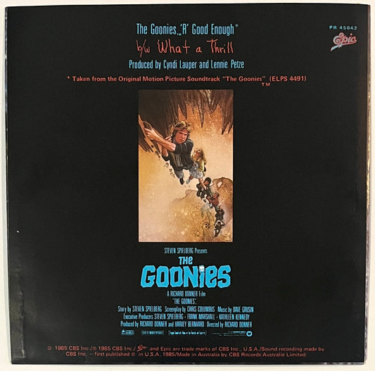 Cyndi Lauper - The Goonies 'R' Good Enough (7” Single)