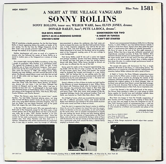 Sonny Rollins - A Night At The “Village Vanguard”