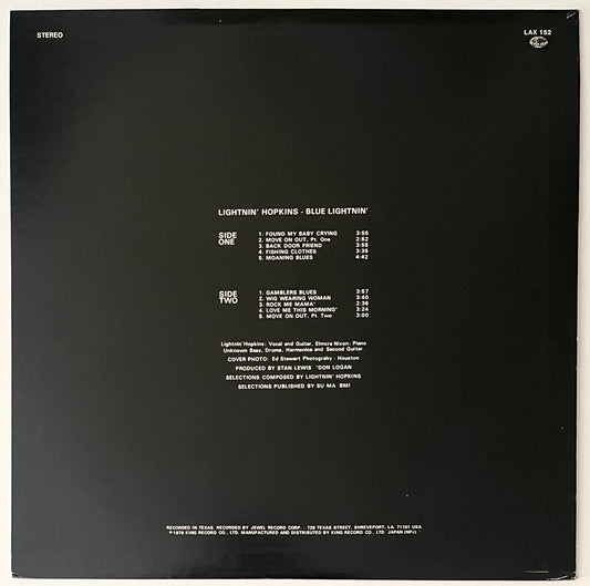 Lightnin’ Hopkins - Blue Lightnin’