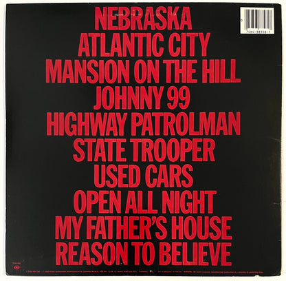 Bruce Springsteen - Nebraska (Blank Label Error)