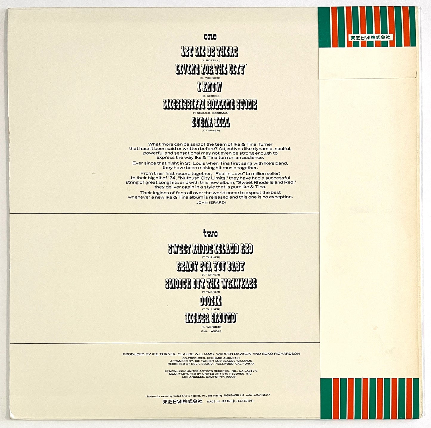 Ike And Tina Turner - Sweet Rhode Island Red