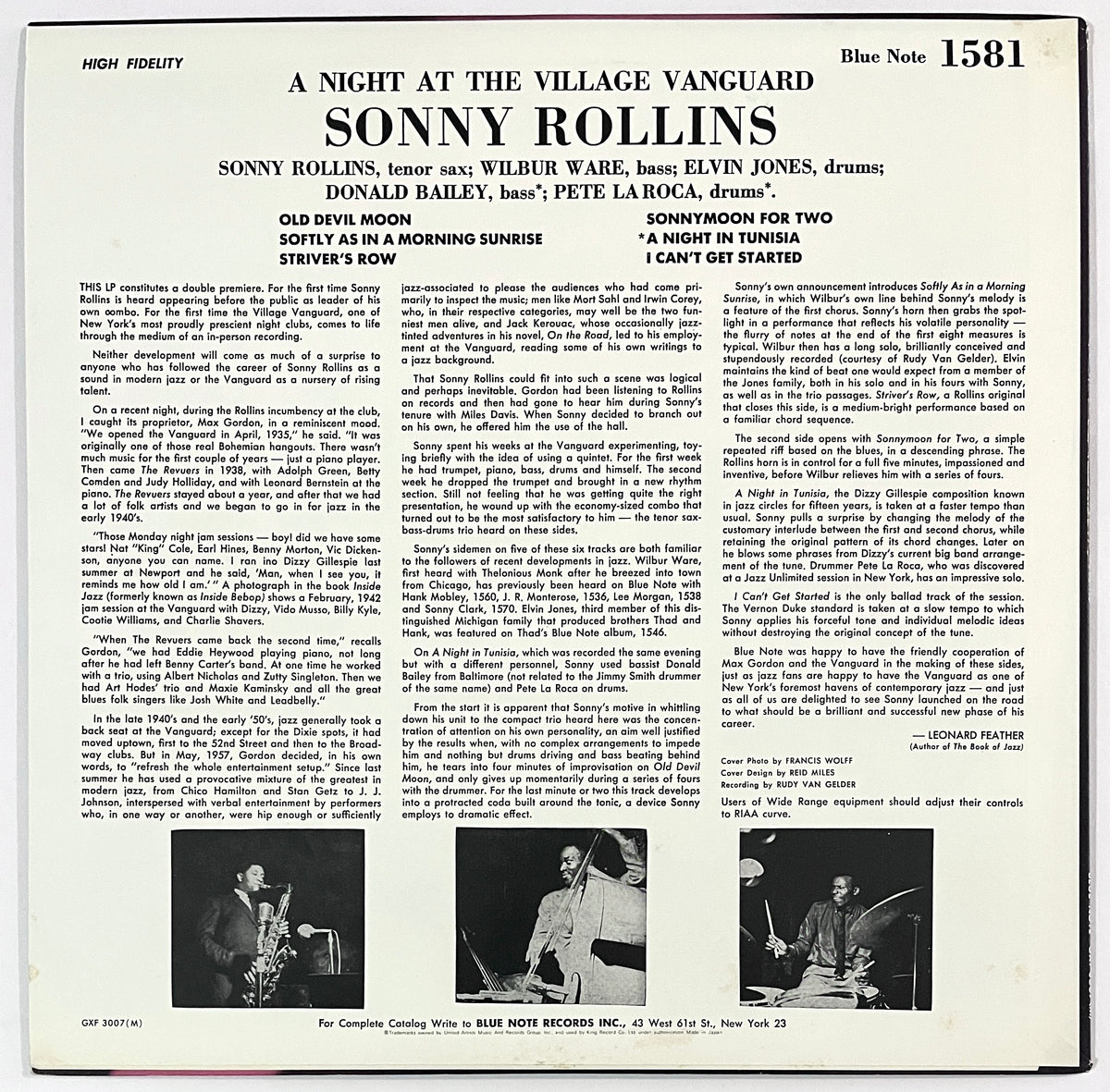 Sonny Rollins - A Night At The “Village Vanguard”