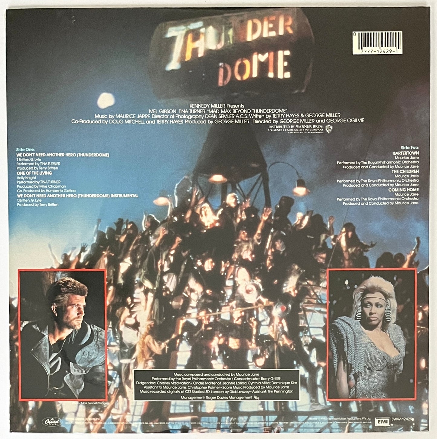 Mad Max Beyond Thunderdome - Original Motion Picture Soundtrack (Sealed, With Poster)