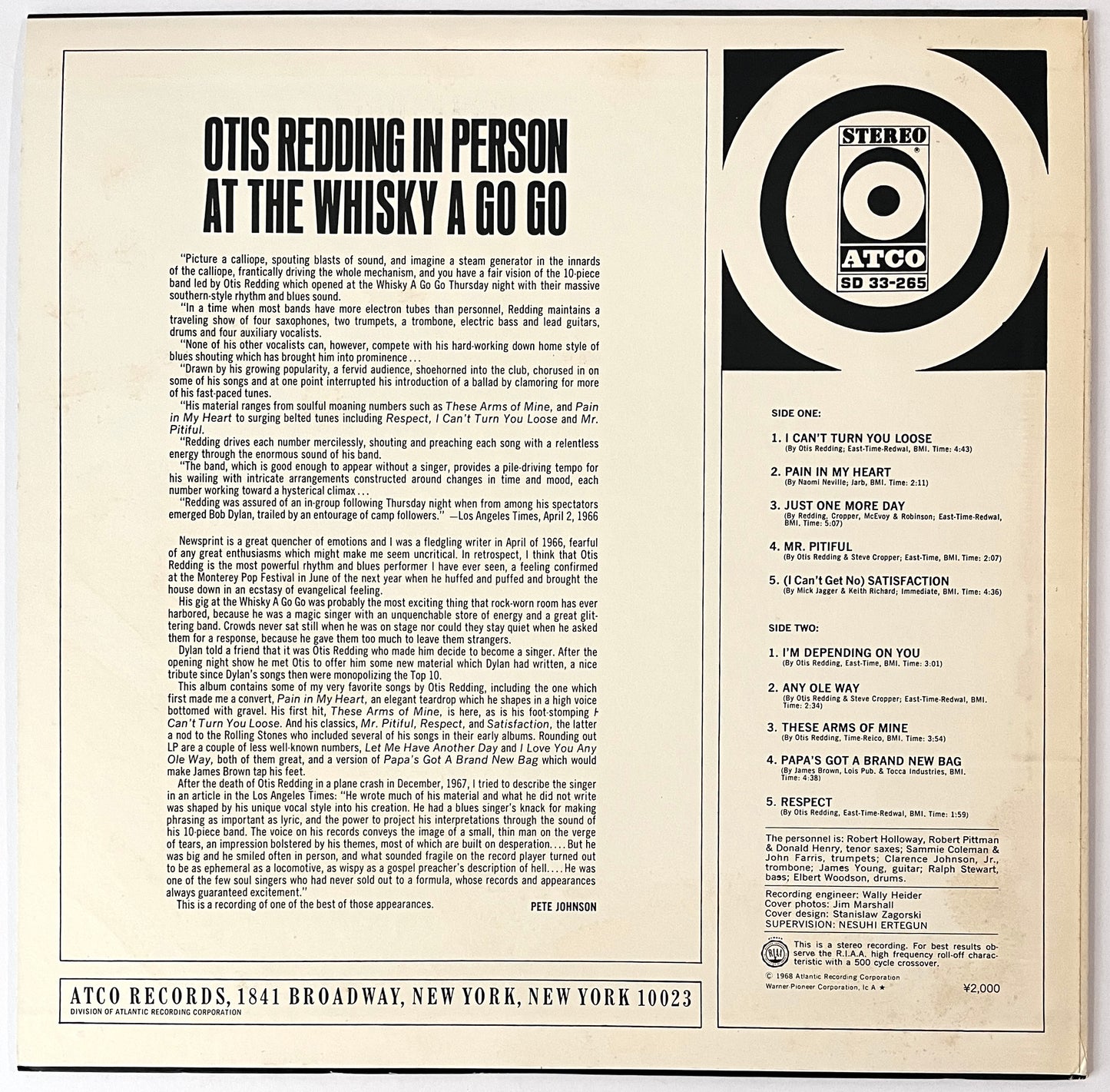 Otis Redding - In Person At The Whisky A Go Go