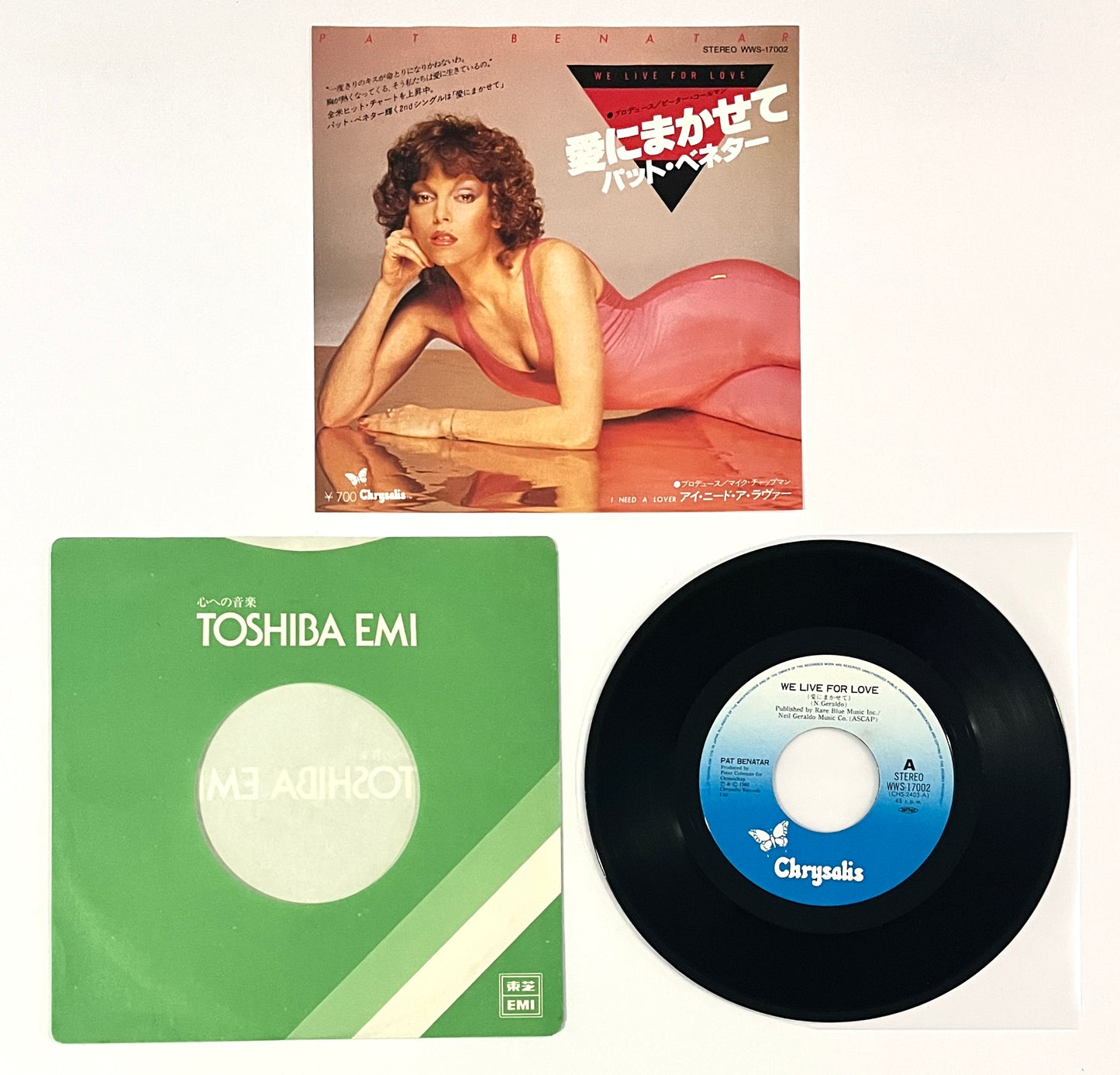 Pat Benatar - We Live For Love (7” Single)