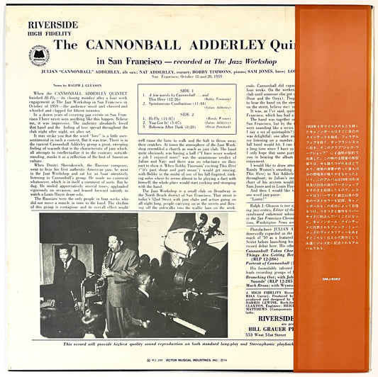 Cannonball Adderley Quintet - In San Francisco