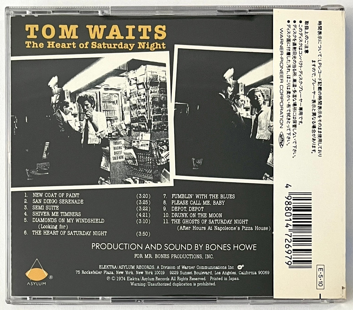 Tom Waits - The Heart Of Saturday Night (CD)